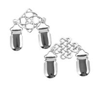 FRCOLOR Broches Para Abrigos Vintage Clips Metálicos Para Suéter y Cárdigan Pinzas Para Chal y Bufanda Para Mujer Accesorios De Moda Uso Diario y Fiesta Diseño Hueco Clásico, Juego De 2 Piezas