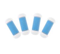 FRCOLOR Cabezales de Rodillos de Repuesto para Lima de Pies 4 Piezas Gruesos Azul para Removedor Eléctrico Exfoliante Cuidado Pies Uso en Pedicura Profesional