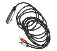 FRCOLOR Cable Adaptador Audio Xlr Rca Pines Cable Micrófono Balanceado para Mezclador y Equipos de Sonido Alambre Conversor de Audio y Portátil