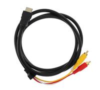 FRCOLOR Cable adaptador de video y audio para transmisión de señal digital sin comprimir compatible con HDTV TV y DVD conector estable para resolución hasta 1024x768 cable de conexión