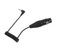 FRCOLOR Cable de Micrófono Xlr Hembra a Jack 3.5 Mm Retráctil Resorte, 50 Cm, Compatible Micrófonos, Smartphones y Reproductores Mp3 para Conexión de Audio Estable en Escenarios y Estudio