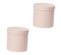 FRCOLOR Caja De 2 Piezas caja de ramo s redondas s de flores de cartón box adornos para jardin papel de embalaje de cartón s de embalaje de flores s de ramo rosa