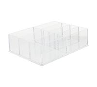 FRCOLOR Caja de Almacenamiento de Cosméticos para Escritorio Organizador de Maquillaje Compartimentos Caja de Rejilla Múltiple para Sombras de Ojos y Otros Artículos de Maquillaje