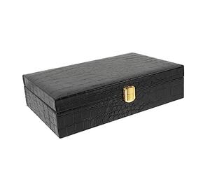FRCOLOR Caja De Almacenamiento para Cigarros Portátil De Madera Tapa Abatible, Diseño De Imitación, Tamaño 25x15x6 Cm, Resistente y Reutilizable para Viajes Al Aire Libre y Uso Decorativo