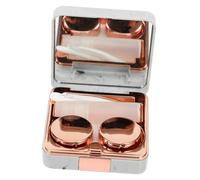 FRCOLOR Caja De Lentes De Contacto Portátil Estuche Pequeño para Lentes con Espejo