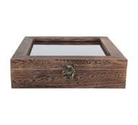 FRCOLOR Caja de Madera Estuche Multifuncional Vintage para Almacenar y Mostrar Gran Capacidad y Diseño Retro Resistente al Agua para Exhibición de Insectos y Mariposas