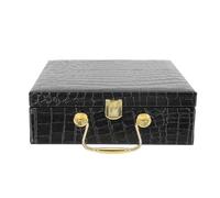 FRCOLOR Caja de Madera Portátil para Cigarros Tapa Abatible, Prevención de Humedad y Diseño Texturizado, Adecuado para Obsequio