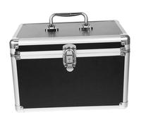 FRCOLOR Caja De Maquillaje Grande Con Cierre Metálico Seguro Maletín Organizador De Cosméticos Resistente y Espacioso Estuche De Viaje Multifuncional Para Mujer