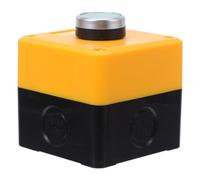 FRCOLOR Caja de Pulsadores Industrial a Prueba de Agua Botón de Parada de Emergencia, Plástico Resistente y Múltiples Métodos de Montaje para Diferentes Superficies