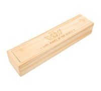 FRCOLOR Caja de Recuerdo para Anuncio de Embarazo Diseño de Pies, Madera Natural, Tamaño Compacto para Conservar Prueba de Embarazo, Obsequio Sentimental para Mamás y Familiares, Adecuado