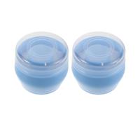FRCOLOR Caja Dispensadora Recargable para Polvos de Ñiño con Borla, 2 Unidades, Tamaño Viaje, Color Azul, Contenedor Portátil para Cuidado de Piel Sensible y Uso en Pañales