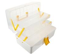 FRCOLOR Caja maquinilla de afeitar neto women Titulares tipi organizador cosmeticos organizador de cosmeticos contenedor de almacenamiento de tocado caso de tocado el plastico Yellow
