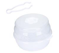 FRCOLOR Caja Para Biberones Para Microondas y Estuche Para Guardar Chupetes Para Bebés, Compacto, Resistente Abs, Portátil Para Lactancia y Viaje, Almacenamiento Seguro Para Mamá