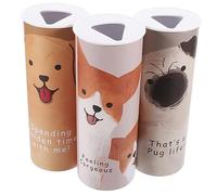 FRCOLOR Cajas De Pañuelos Cilíndricas Para Coche 3 Piezas 40 Hojas Papel Suave Toallas De Papel Portavasos Coche Decoración Viaje Práctico