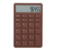 FRCOLOR Calculadora Portátil Pequeña Calculadora de Bolsillo Mini Abs Café Pantalla LCD Grande de 12 Dígitos, Fácil de Usar, Funciones Matemáticas Versátiles, para Estudiantes y Escuela,