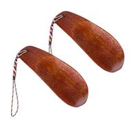 FRCOLOR Calzador de Madera Mini Portátil 2 Piezas Herramienta para Zapatos Extractor de Zapatos para Tacones Altos Diseño Compacto Material Seguro