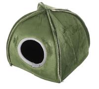 FRCOLOR Cama Cálida para Hámster Nido de Calentamiento para Animales Pequeños Casa de Felpa Aislamiento Refugio de Invierno para Hámsteres Cobayas y Conejos Tapete para Acurrucarse