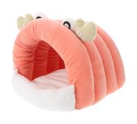 FRCOLOR Cama para Hámster Cálida Cojín Suave Nido Acogedor de Vellón para Hurones y Petauros del Azúcar Casa Pequeña Lavable para Animales Pequeños Adecuado para Invierno y Viajes