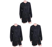 FRCOLOR Capa De Chaqueta Para Hombre Para Hombres Capa De Tinte De Cabello 3 Piezas Ropa De Peluquería Capa De Peluquería Batas De Salón Bata Ropa De Spa Bata De Salón Capa De