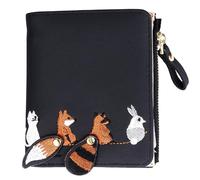 FRCOLOR Cartera De Animales Minimalista De PU para Mujer Monedero para Diario Ciudad