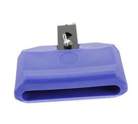 FRCOLOR Cencerro Azul de Percusión Latina, Accesorio de Batería de Plástico Duradero Abrazadera para Soporte, Mazo Incluido, Sonido Nítido y Portátil para Percusión Musical