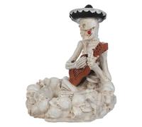 FRCOLOR Cenicero de Calavera de Resina Diseño Único y Fácil de Limpiar, Adecuado para Decoración de Halloween y Fiestas Temáticas en Interiores y Exteriores