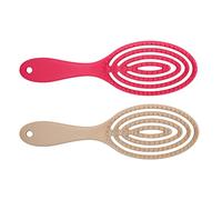 FRCOLOR Cepillos De Masaje Para Peinar El Cabello 2 Piezas Peine Para El Cuero Cabelludo Elástico Cepillo Hueco Para Un Color Aleatorio Fácil
