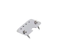 FRCOLOR Cigar Box Guitar Cuerdas Tailpiece con Tornillos de Montaje para Guitarra Eléctrica Plata el Sostenibilidad Instalación