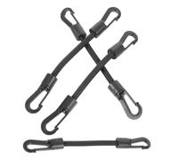 FRCOLOR Cinchas Elásticas Ganchos de Cuerda para Camping y Uso Diario, 4 Piezas Alta Elasticidad y Ajuste Estable para Actividades al Aire Libre