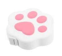 FRCOLOR Cinta Métrica Pequeña Retráctil de Tela Diseño de Pata de Gato en Tonos Claros y Rosa, Cinta Métrica Flexible para Costura, Medidas Corporales y Manualidades, Herramienta Portátil
