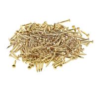 FRCOLOR Clavos de Cobre Dorados 100 Piezas de Cabeza Redonda para Fijación Fuerte y No se Doblan Ideales para Proyectos de Carpintería y Trabajo en Madera
