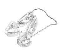 FRCOLOR clip de nariz último banda Pinza nasal transparente Clip para nariz con diseño antideslizante herramienta de belleza de las mujeres moldeador de elevación de nariz Acero inoxidable