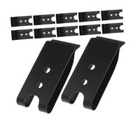 FRCOLOR Clips de Cinturón de Metal 12 Unidades Hierro Confiable Soporte Firme para Teléfono Móvil para Bricolaje Actividades al Aire Libre