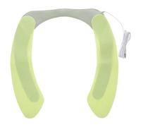 FRCOLOR Cojín Calentador Reutilizable para Asiento de Inodoro Cubierta Cómoda y Resistente al Agua de Franela y Pu Verde, Funda Cálida para Baño en Días Fríos