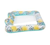FRCOLOR Colchoneta Flotante Inflable de Rejilla para Piscina Tumbona Relaxante y Suave para Fiestas la de Transportar y Limpiar Soporta Peso Diseño y