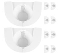 FRCOLOR Colector de Muestras Femenino 800 Ml 10 Unidades, Recipiente Medidor de Recolección de Orina para Mujeres, Contenedor Sanitario para Recogida de Fluidos, Material Seguro para Uso