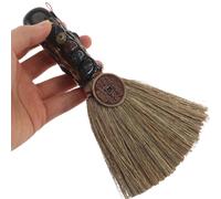 FRCOLOR Colgante Mini Escoba de Bruja de Cristal Natural de Cinco Elementos Decoración Feng Shui para Altar y Meditación Accesorio Espiritual para Halloween Limpieza Energética del