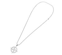 FRCOLOR Collar Colgante de Cruz de Santa Brígida Plateado Joyería Religiosa Católica para Hombre Cadena Ligera de Acero Inoxidable Amuleto de Oración para Celebraciones Cristianas