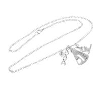 FRCOLOR Collar Creativo Temática De Química y Estructura De Adn, Aleación Segura Brillo Duradero, Accesorio Unisex Para Uso Diario y Eventos Científicos, Tamaño Estándar