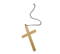 FRCOLOR Collar Cruz Plástico para Hombres y Mujeres Accesorio Religioso Europeo para Sacerdotes para Halloween Cosplay y Decoración de Iglesia