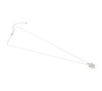 FRCOLOR Collar De Trébol De Cuatro Hojas Ópalo Natural, Joyas Irlandesas Para Mujeres, Amuleto De Buena Suerte, Accesorio Blanco Para Uso Diario y Eventos Obsequios