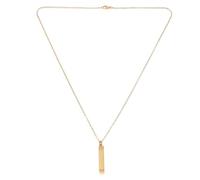 FRCOLOR Collar Urna Cremación Acero Inoxidable Dorado Colgante Vertical Port Mascota Joyas Conmemorativas para Pelo y Diario