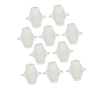 FRCOLOR Compresas Menstruales Suaves y Cómodas de Algodón Reutilizables Impermeables Forro de Bragas de Algodón 10 Toallas Sanitarias para Uso Diario y Exterior