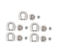 FRCOLOR Conectores Excéntricos para Muebles 5 Piezas Pasadores de Estante de Aleación Plateada Tuercas de Rueda para Unión Estable en Armarios y Gabinetes Accesorios de Sujeción para