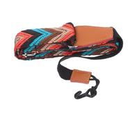 FRCOLOR Correa de Ukelele Ajustable Doble Gancho en J, Material de Nylon y Cuero Cómodo, Protege el Cuello, para Ukelele de 21 a 26 Pulgadas, Uso en Conciertos y Prácticas