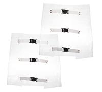 FRCOLOR Correa para Pies de Silla Dental 2 Piezas Soporte Ajustable Antidesgaste Negro Portátil para Relajación y Corrección Postural en Sillas Médicas Oficina