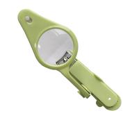 FRCOLOR Cortauñas Para Bebés Luz y Lupa, Seguro y Preciso, Acero Metálico Anticorrosión, Cuidado De Uñas Delicadas, Uso Infantil y Familiar, Color Verde, Herramienta Portátil Para Aseo Diario