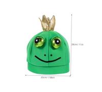 FRCOLOR Costume Hat Unisex Full Head Frog Hood Party Hat For Halloween Stage Performance Carnival Photo Props