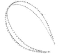 FRCOLOR Cross -diamond Hair Hoop Tiara De La De La Boda Diadema De Boda Diadema De Diamantes De Imitación Diadema Nupcial Tiaras De De Diamantes De Imitación Pedrería Plata