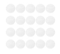 FRCOLOR Cubierta de Insignia Redonda de Pvc Transparente para Proteger Botones Frágiles, Paquete de 20 Piezas, Superficie Lisa Adecuado para Insignias de 55 Mm